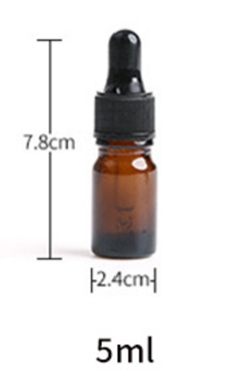 5-100ML Amber Glass Liquid Dropper Reagent Eye Pipette Essential Oils Bottle AU