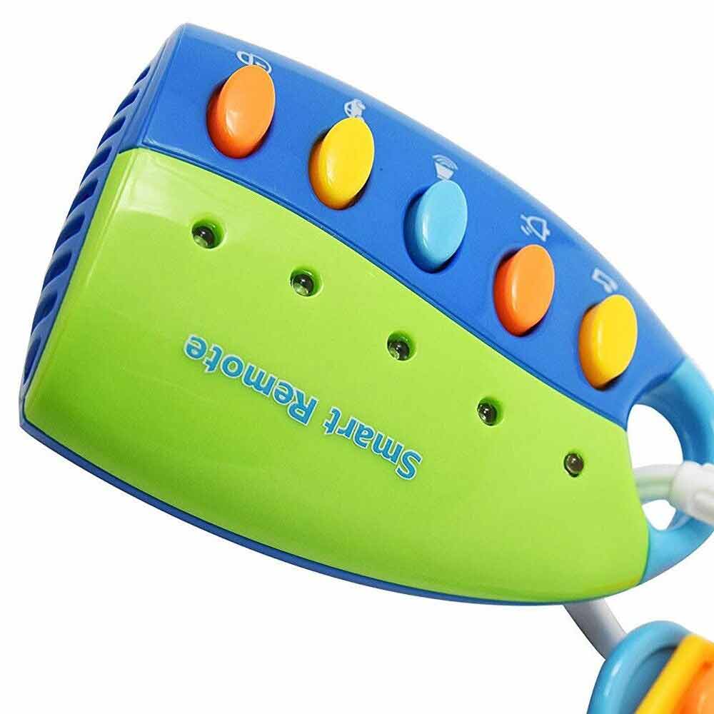 Musical Car Key Colorful Flash Keychain Gift Baby Colorful Remote Pretend Toy