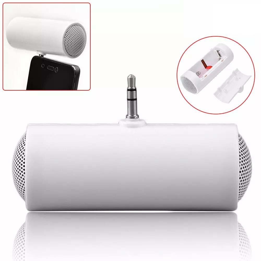 2X Mini Portable Speakers - 3.5mm Plug-in Line-in Stereo Speakers for Phone Tablet