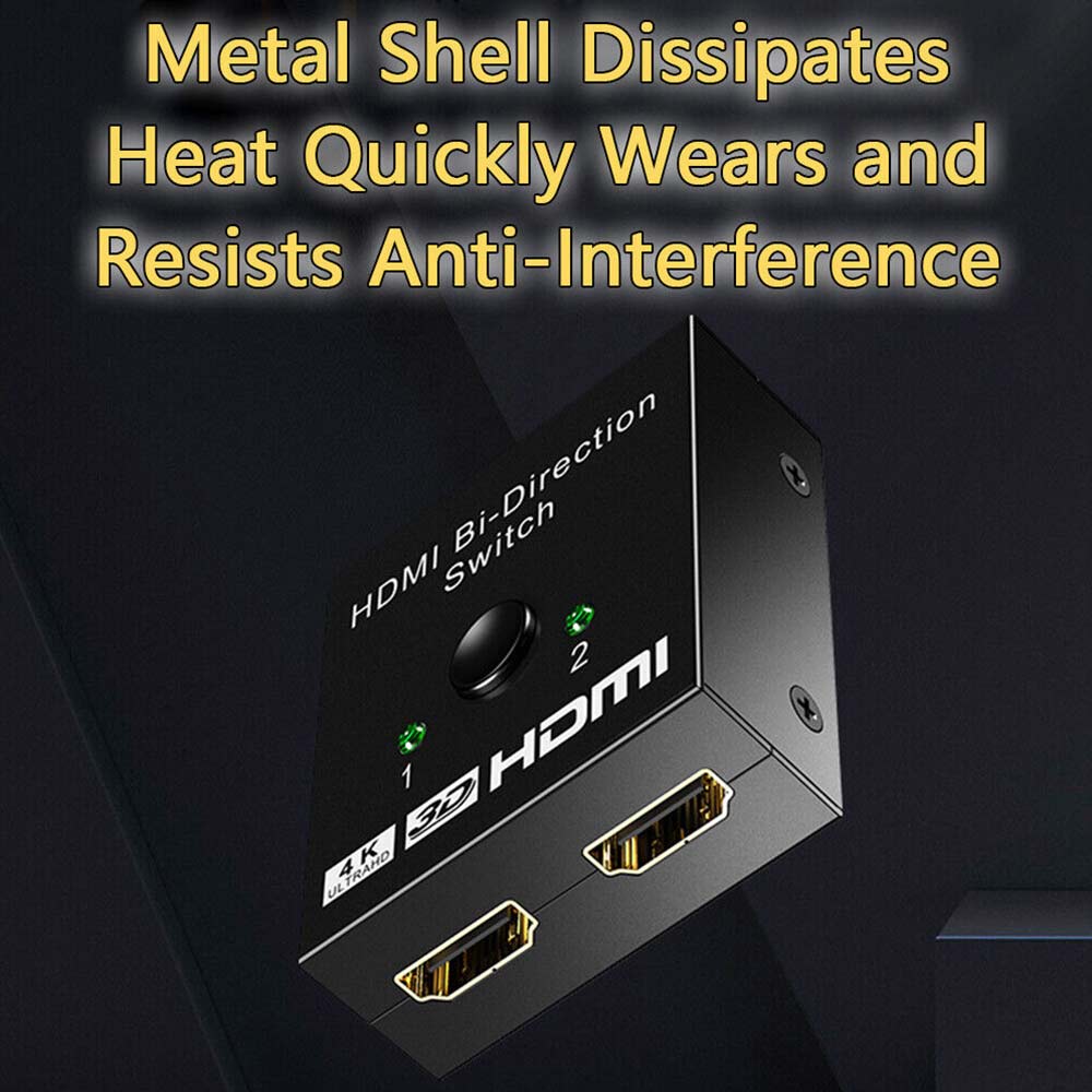 3D Hub 2.0 2 in 1 HDCP 4K Bi Direction UHD Switch Switcher Splitter HDMI In Out