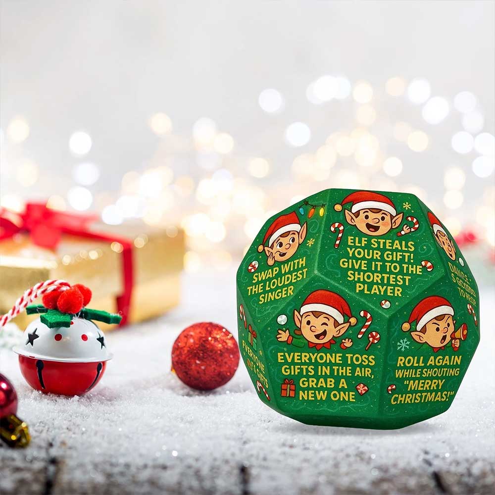 2x Hilarious Gift Exchange Dice Game - Fun Christmas Party Game & Stocking Stuffer