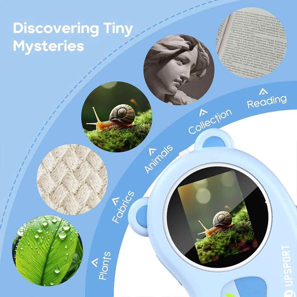 2-in-1 Portable Digital Microscope & Camera – 1000X Zoom with 2" HD Screen