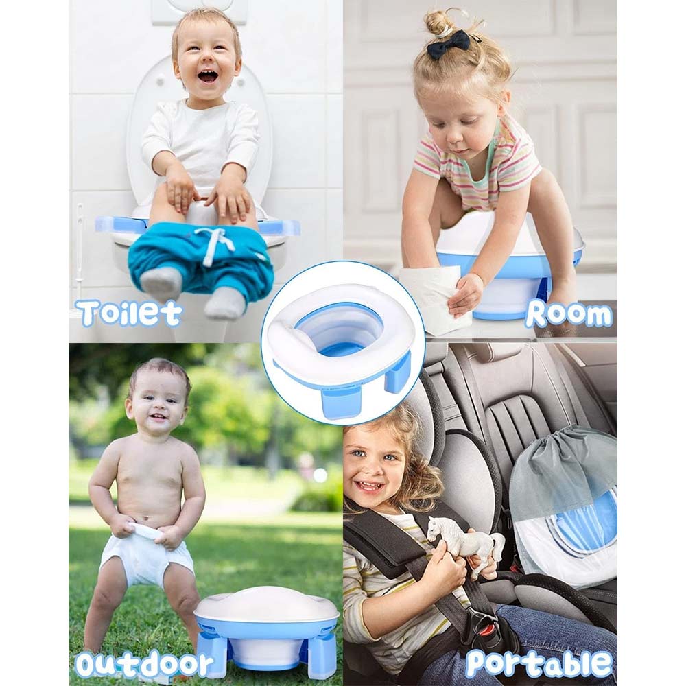 Travel Potty - Reusable Portable Folding Potty for boys and girls Outdoor Camping