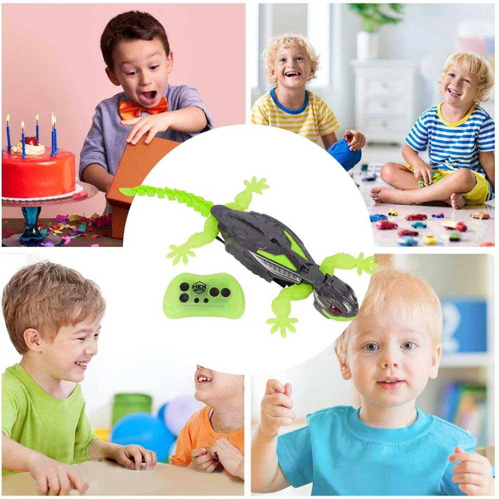 Wall Climbing Gecko Robot - Rechargeable Remote Control Toy for Ages 4+