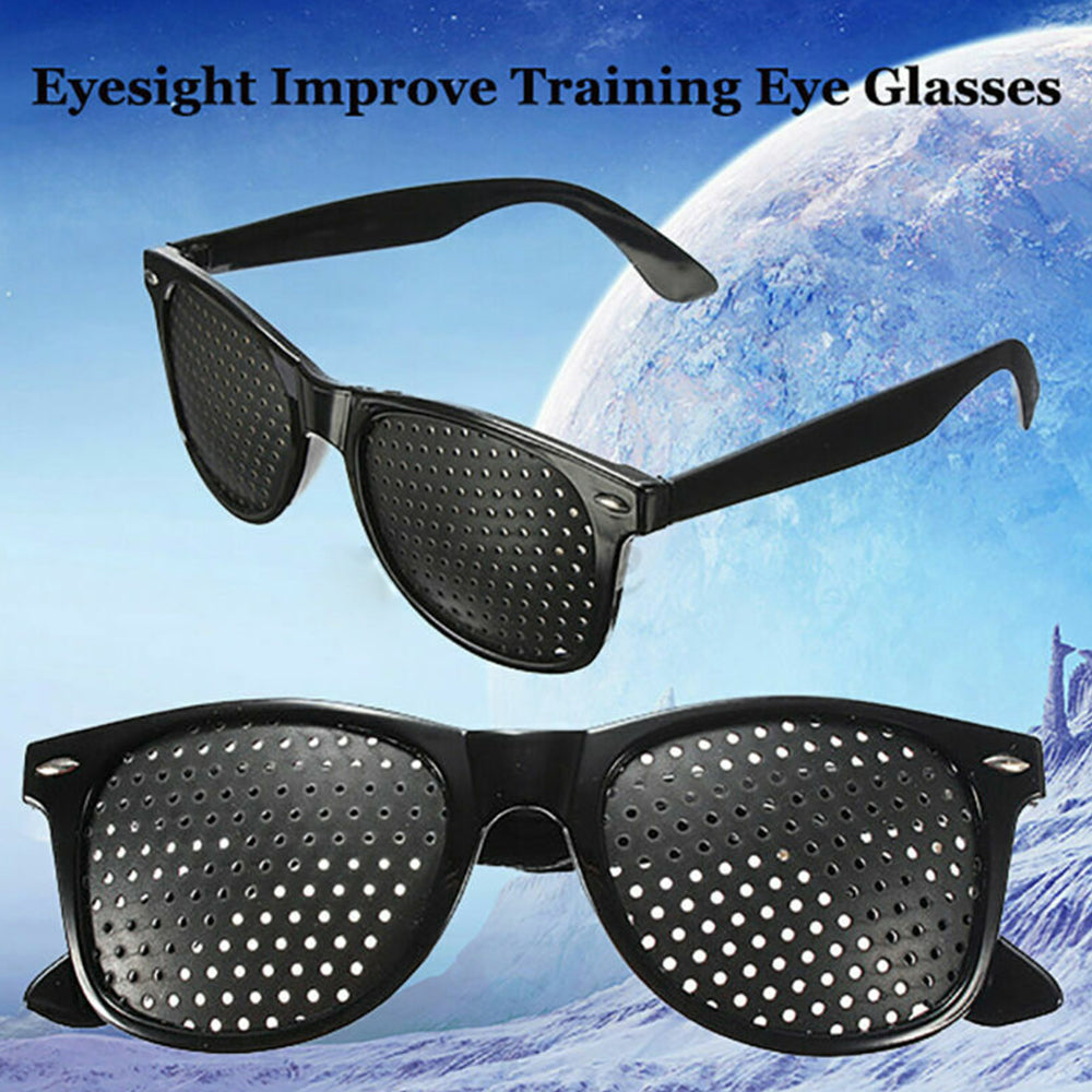 2 Pairs Pinhole Glasses – Anti-Fatigue Stenopeic Eyewear for Natural Vision Improvement & Eye Relaxation