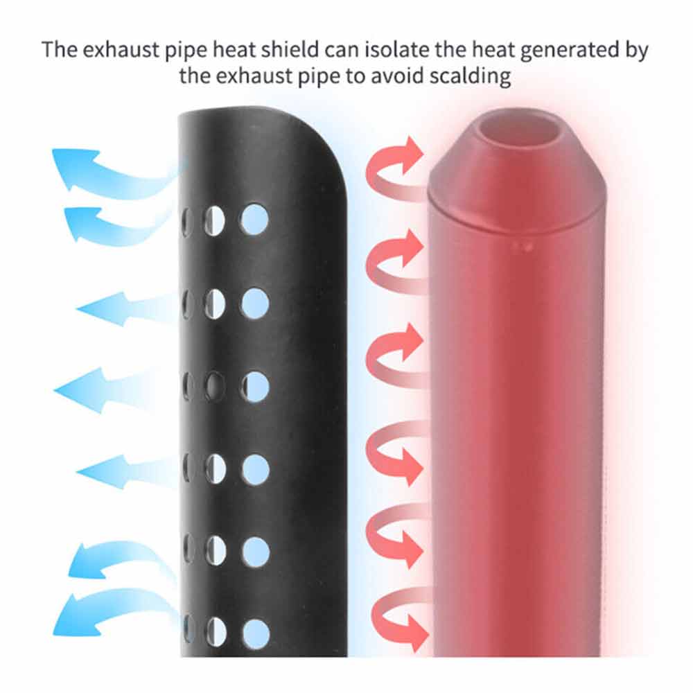Motorcycle Exhaust Pipe Protector Heat Shield Cover Guard Muffler Pipe Anti-scal