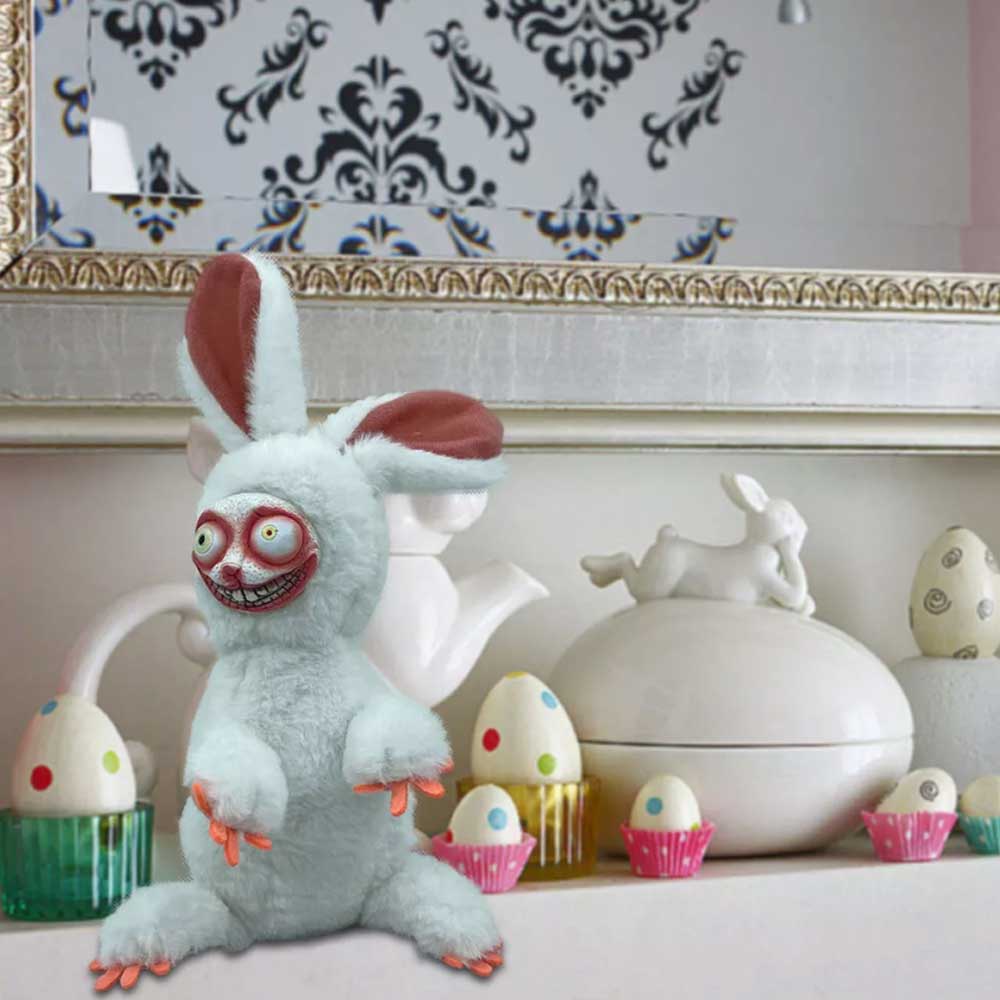 Crazy Bunny Plush Stuffed Doll Toy Cartoon Horro Halloween Party Scary Easter