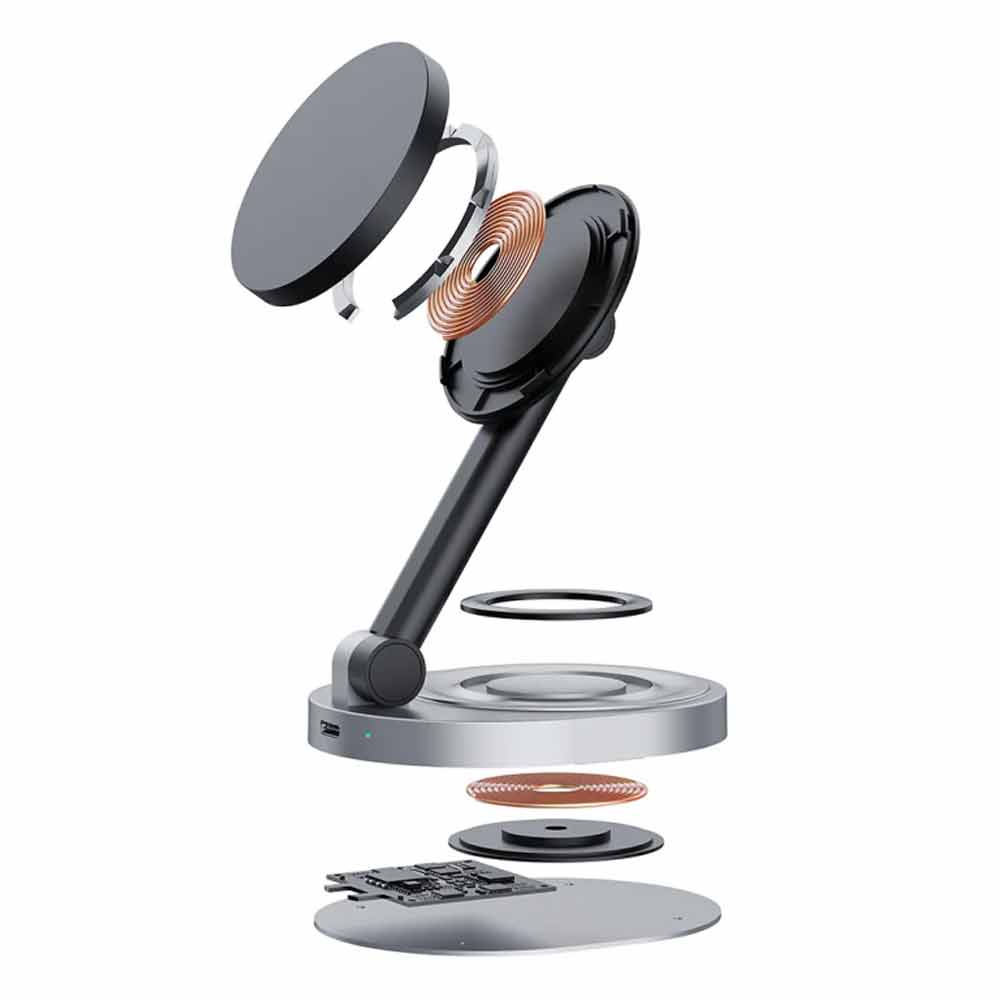 Magnetic Wireless Charger Stand For iPhone 15 14 13 12 Pro Max Magsafe Charger