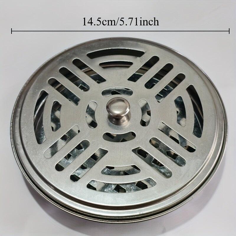 Stainless Steel Mosquito Coil Spiral Repellent Smoke Incense Anti Bug Fly With Lid