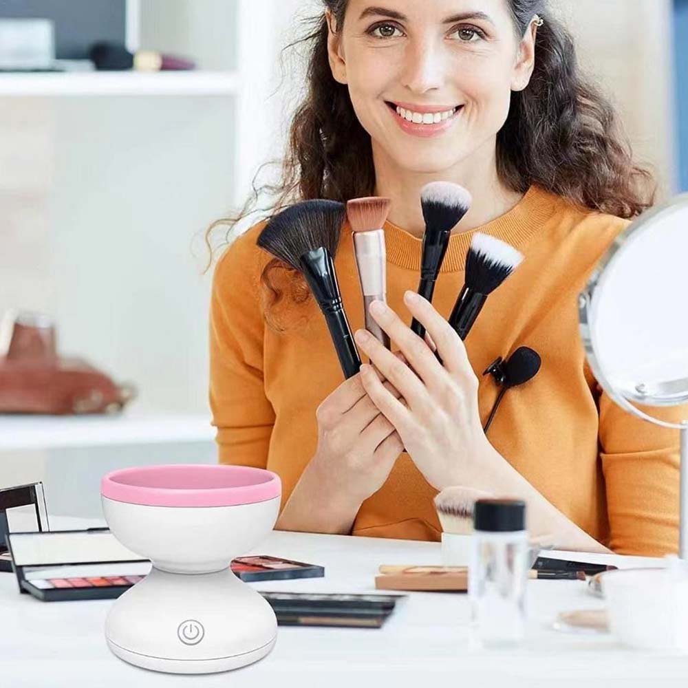Brush Cleaning Tool Automatic Cosmetic Brush Makeup Brush Cleaner Machine