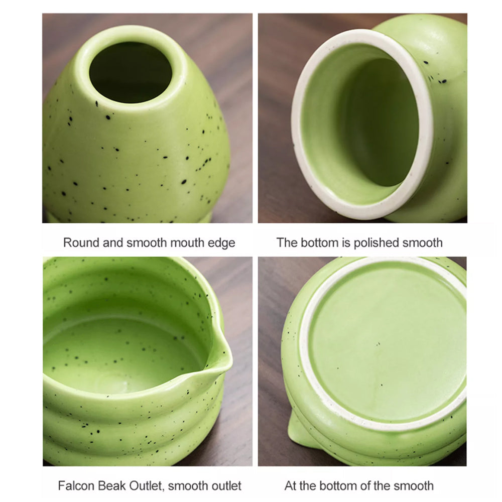 Matcha Making Tool Set Bamboo Tea Whisk Tea Scoop Bowl Ceramic Tea Whisk Set