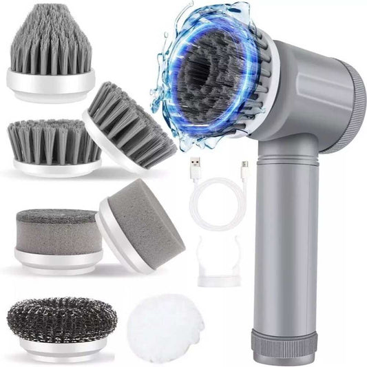 Cordless Electric Spin Scrubber - Powerful Turbo Cleaning Brush, Rechargeable Bath & Floor Scrubber