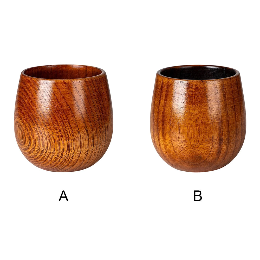 Charred Wooden Bourbon Glass - Handcrafted 240ml Whiskey Drinking Cup