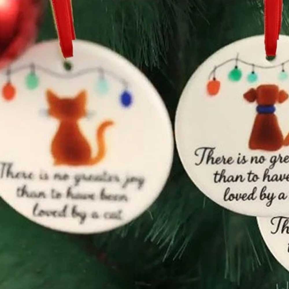 2pcs 3D Sea Glass Art Pet Ornament Hanging Sea Glass Decoration Christmas Tree