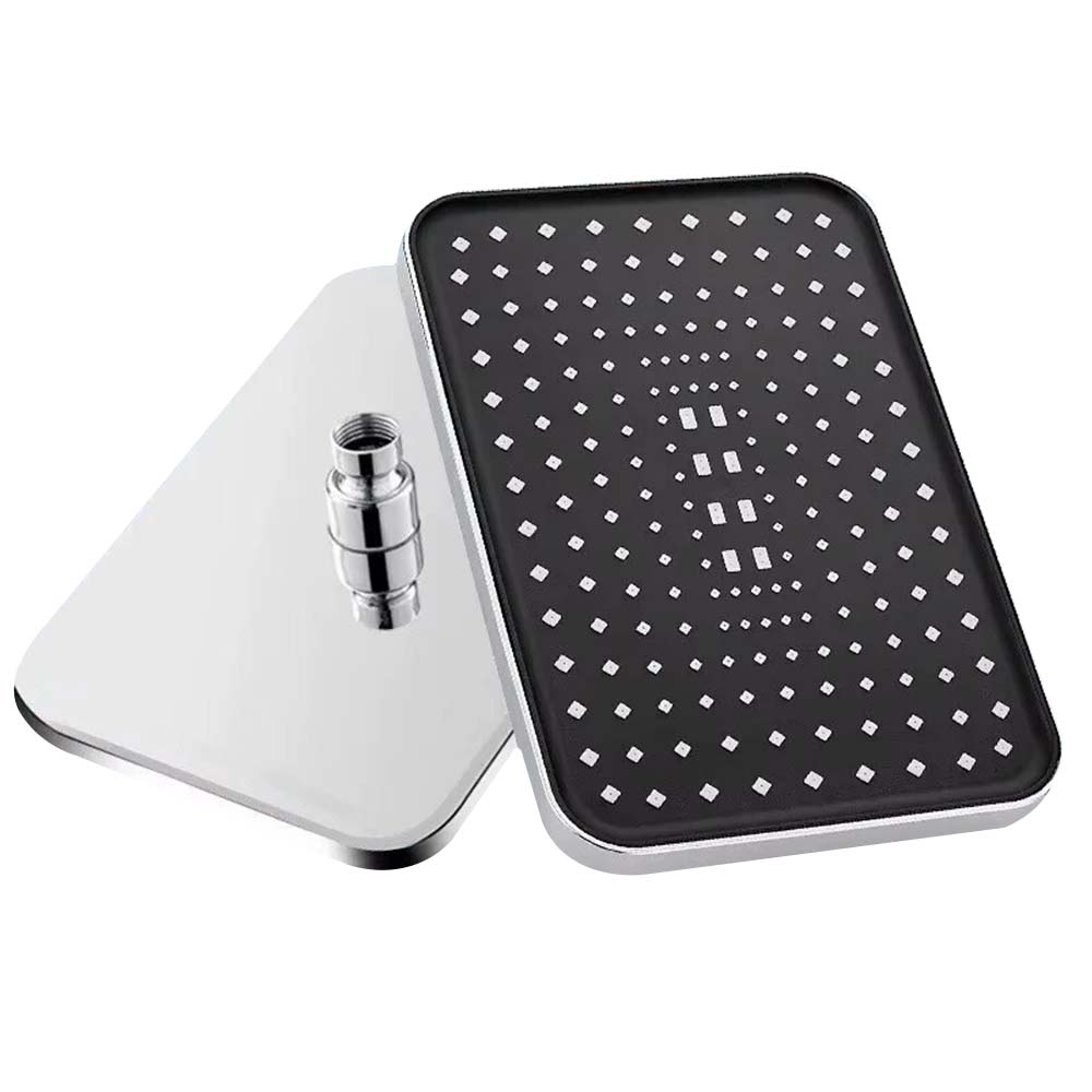 12 Inch High Pressure Rain Shower Head - Large Flow Top Spray with Self-Cleaning Jets