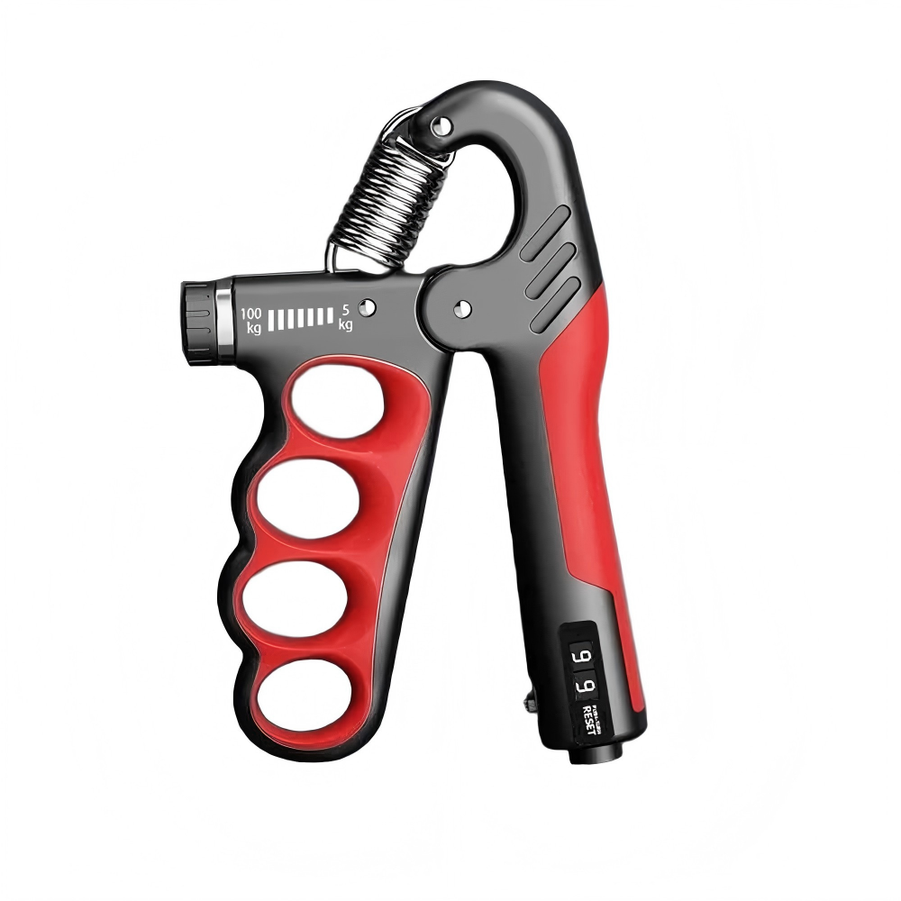 5-100kg Adjustable Hand Grip Strengthener – Digital Count Grip Strength Trainer with LCD Display