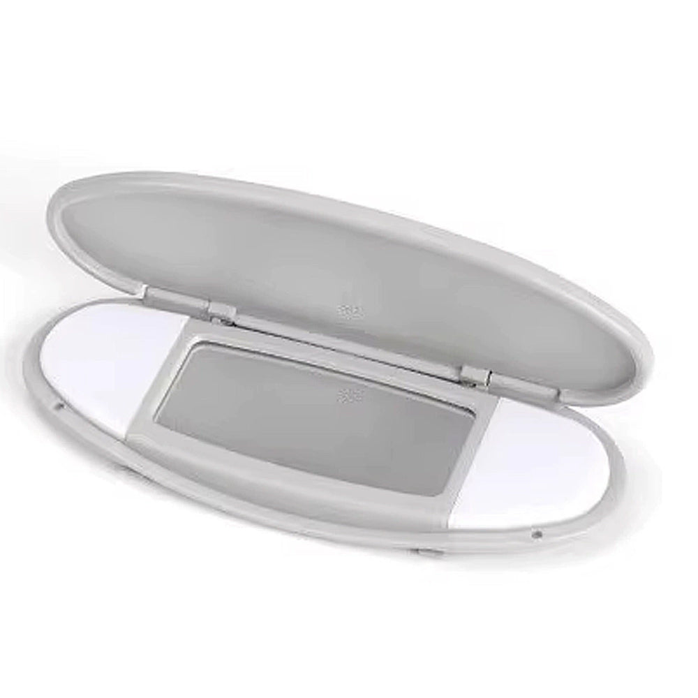 Sun Visor Vanity Mirror Cover for  Mini R55 R56 R60 (2007–2014) – Beige / Gray
