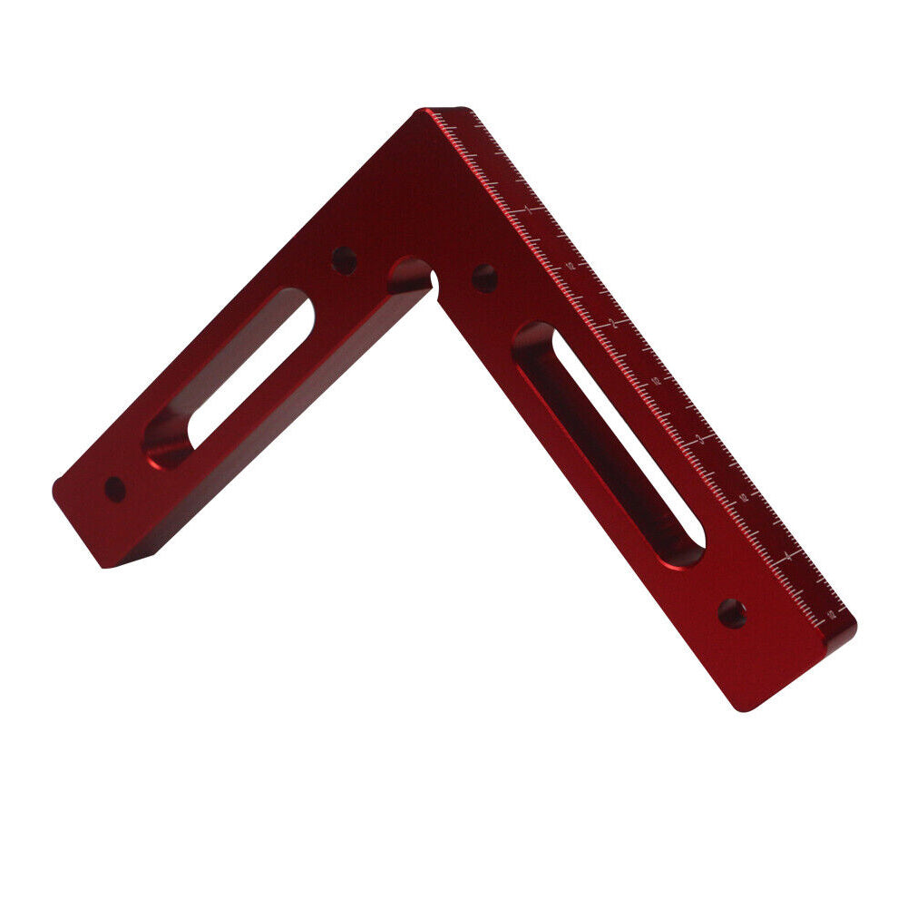 Aluminium Alloy 90 Degree 120x120mm Precise Clamping Square Metric Inch Scales