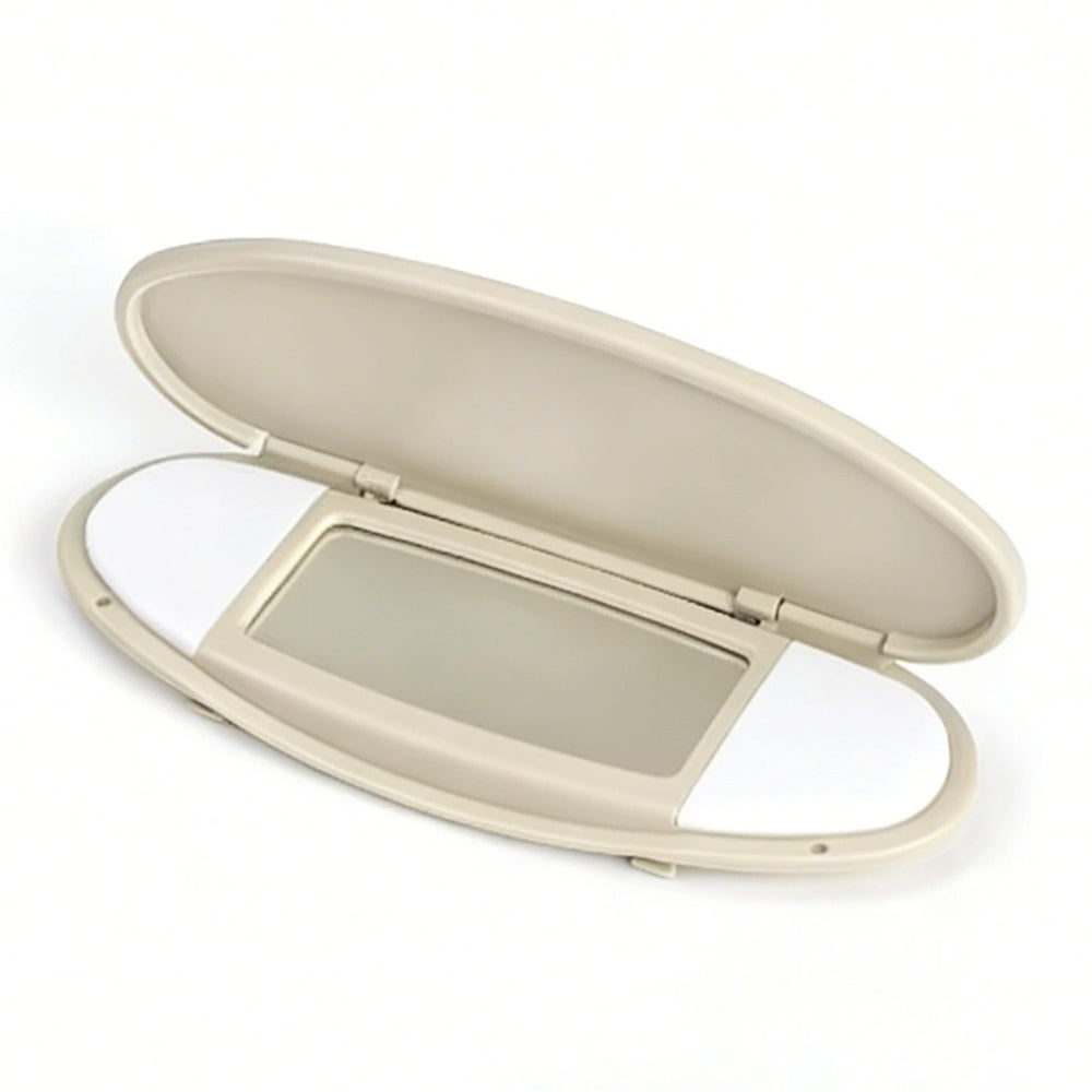 Sun Visor Vanity Mirror Cover for  Mini R55 R56 R60 (2007–2014) – Beige / Gray