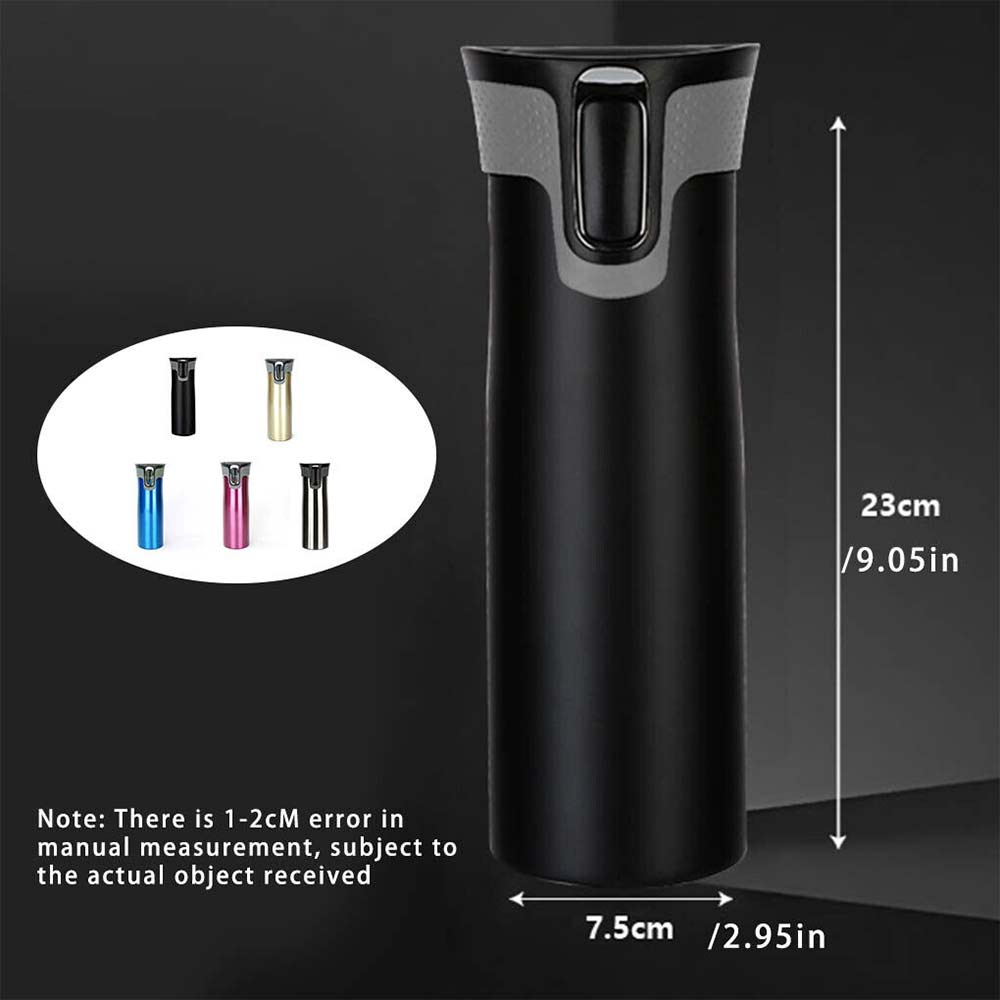 550ML Stainless Steel Water Bottle Travel Mug Portable Coffee Cup Thermal Bottle