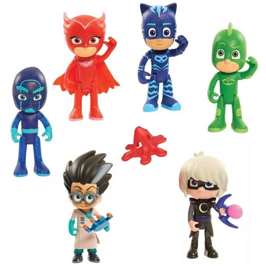 Pj Masks 9pcs Action Figures & Accessories Gift Box Set New Kids