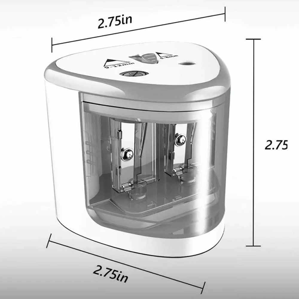 Tenwin New Two-Hole Electric Automatic Pencil Sharpener Switch Pencil Sharpener