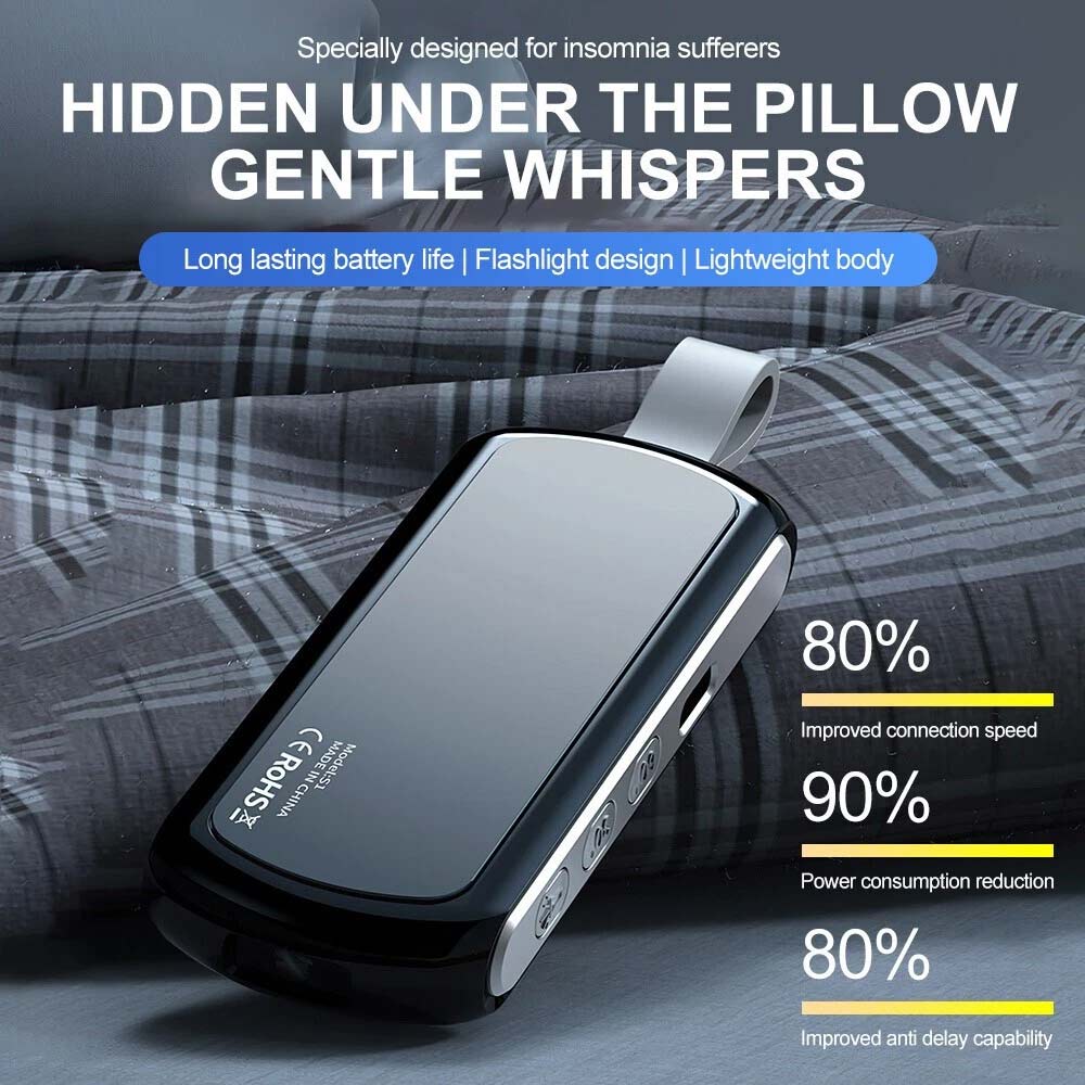 Under Pillow Bluetooth 5.2 Speaker - Rechargeable Bone Conduction Sound Box