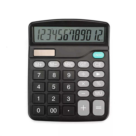 Solar Electronic Desk Calculator Extra Large Display Business Battery 12 Digit