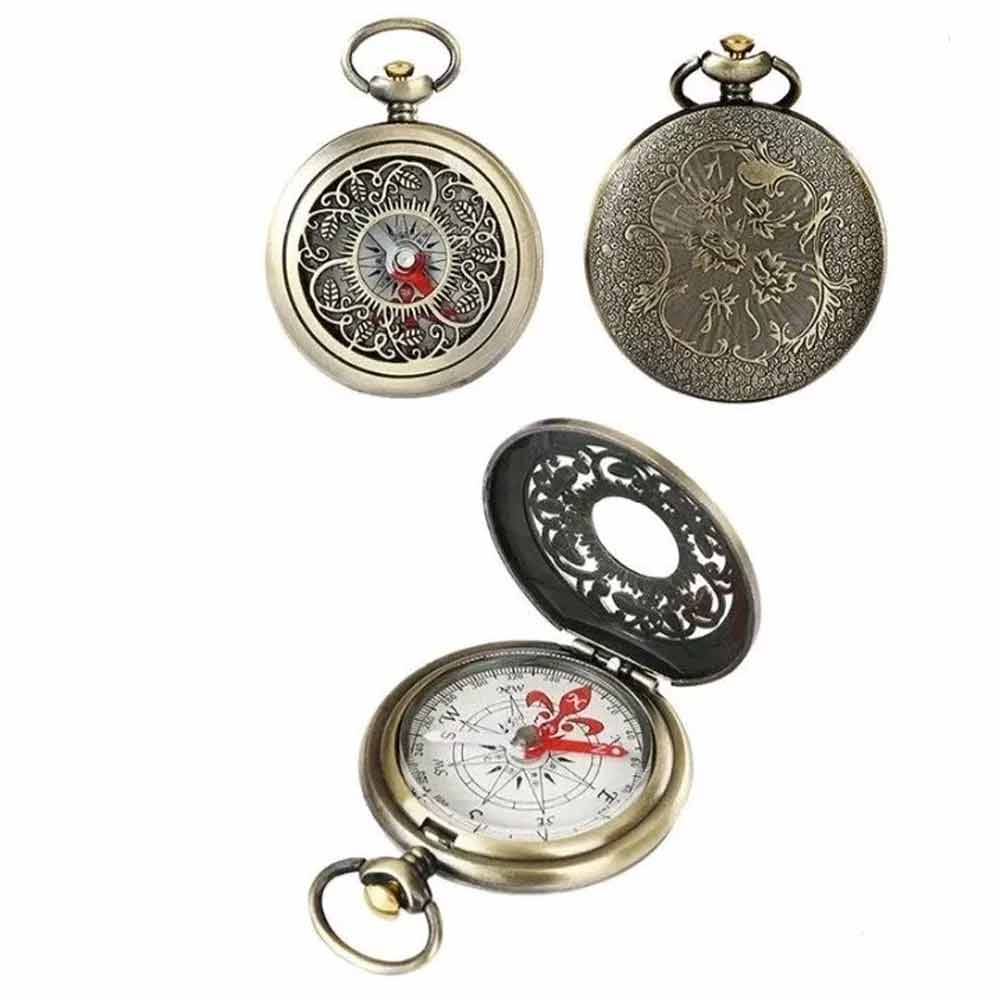 Vintage Bronze Compass Pocket Stiles G50