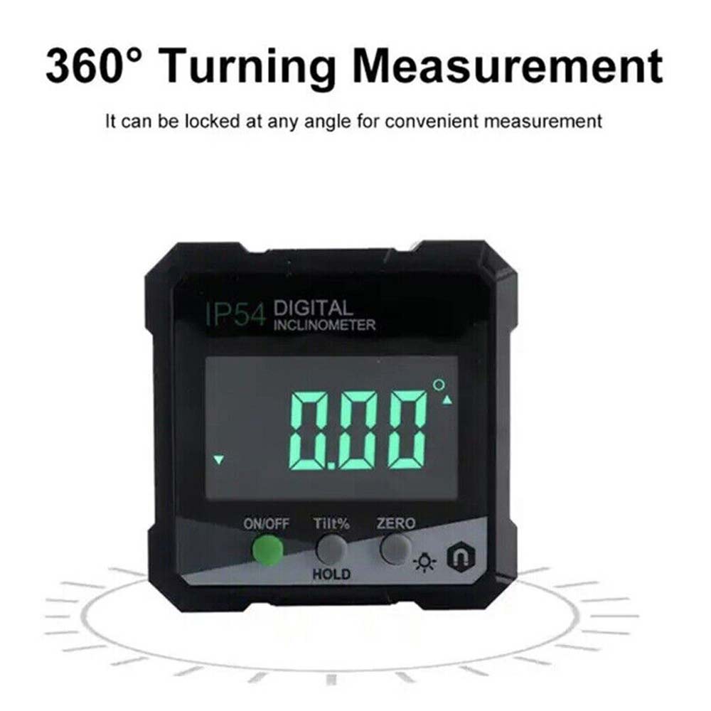 Protractor Digital Inclinometer Level Box Gauge Magnetic Angle Meter Finder