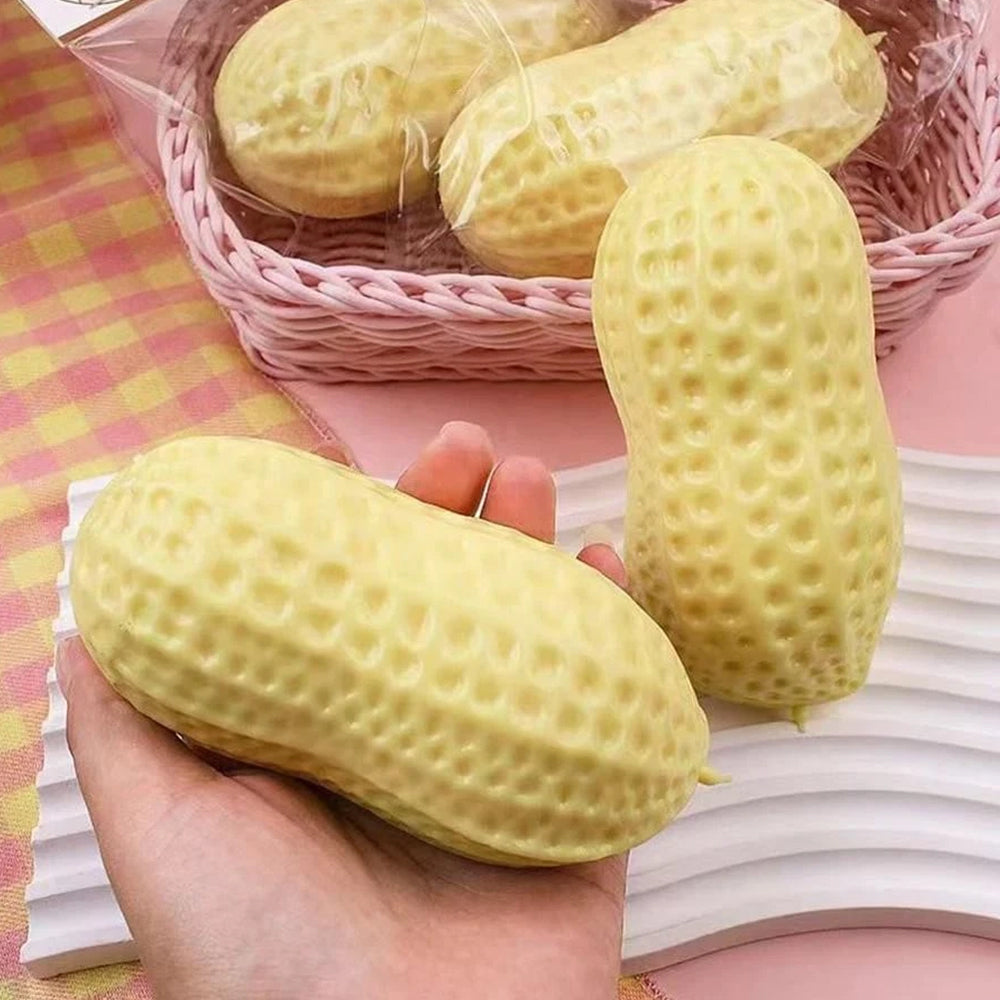 Sensory Fidget Peanut Squeeze – Silicone Stress Relief Toy for Adults