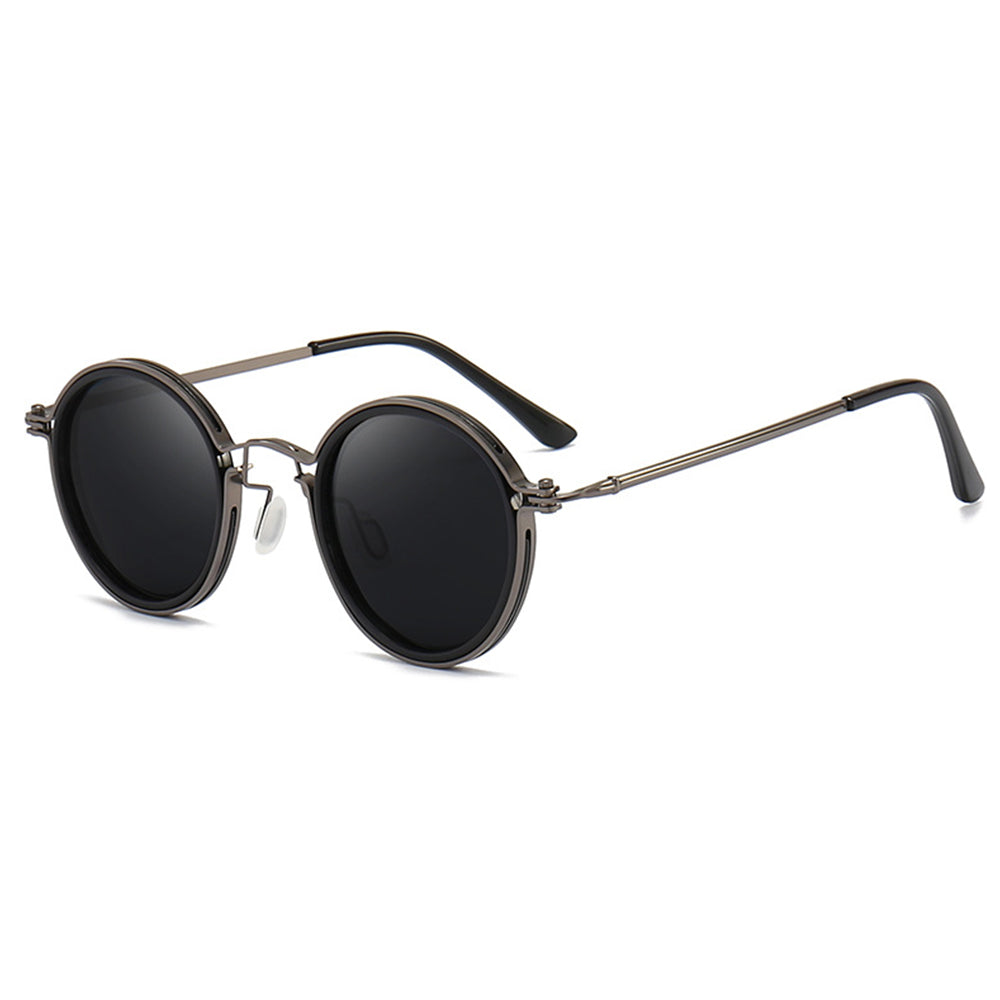 Pilot Polarized Sunglasses Round Glasses Brand Design Women Men Metal Driving