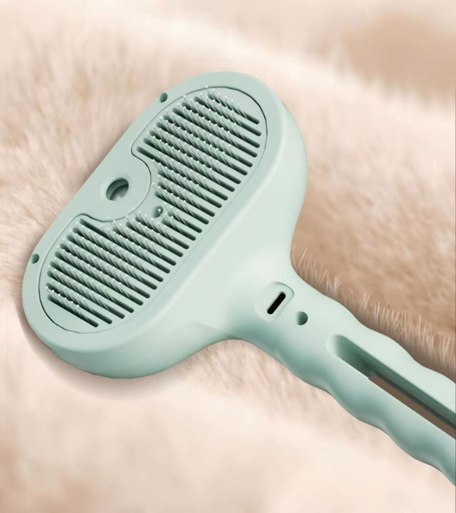 Pet Grooming Spray Brush – Anti-Shedding Pin Comb for Dogs & Cats