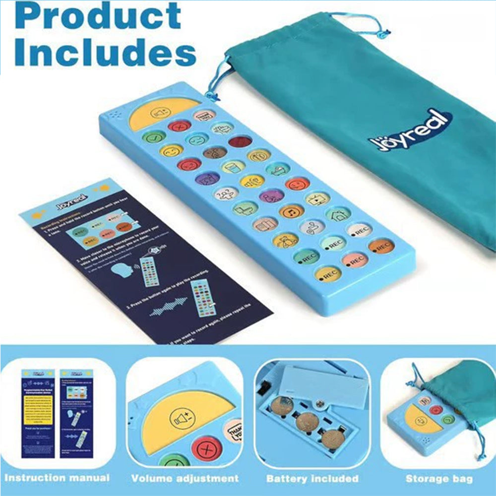 AAC Communication Device - Speech Therapy Tool for Autism, Stroke rehab, Non-Verbal Children & Adults