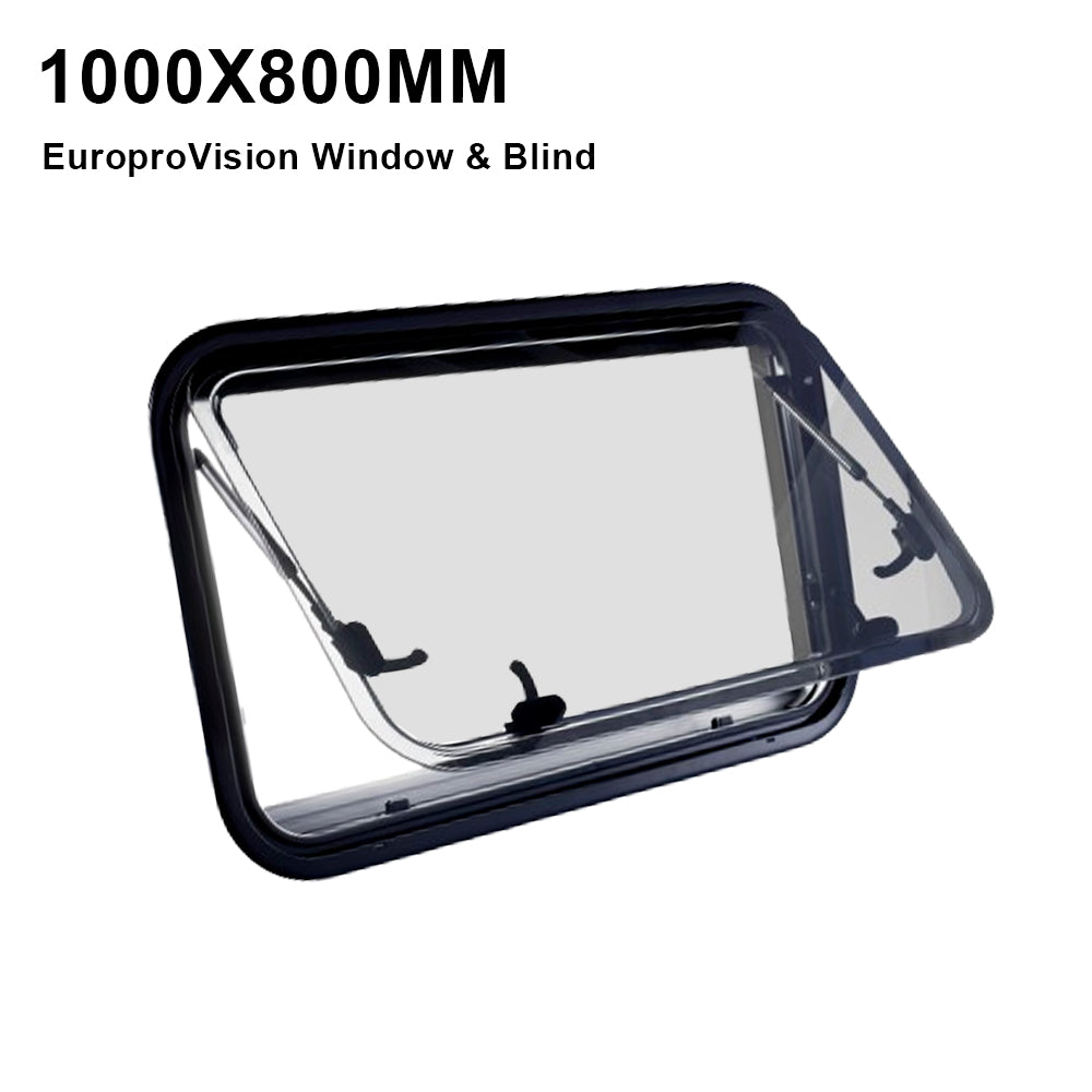 RV caravan 1000*800mm push out window locking handle with strut attachment