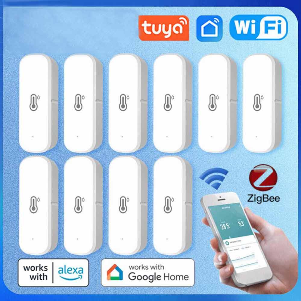 Tuya WiFi/Zigbee Temperature Humidity Sensor Thermometer Hygrometer Smart/Home