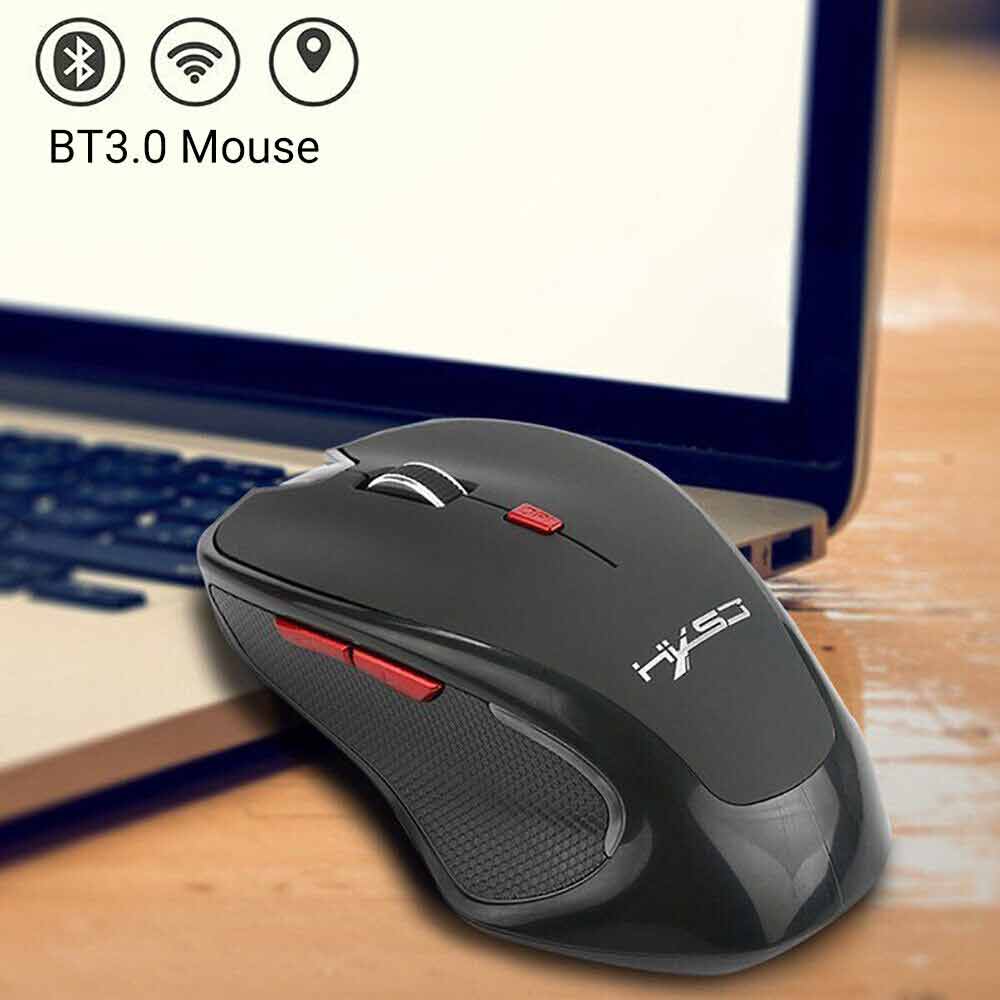 Wireless Bluetooth Mouse 2400 DPI Ergonomics Optical Mouse for Laptop PC