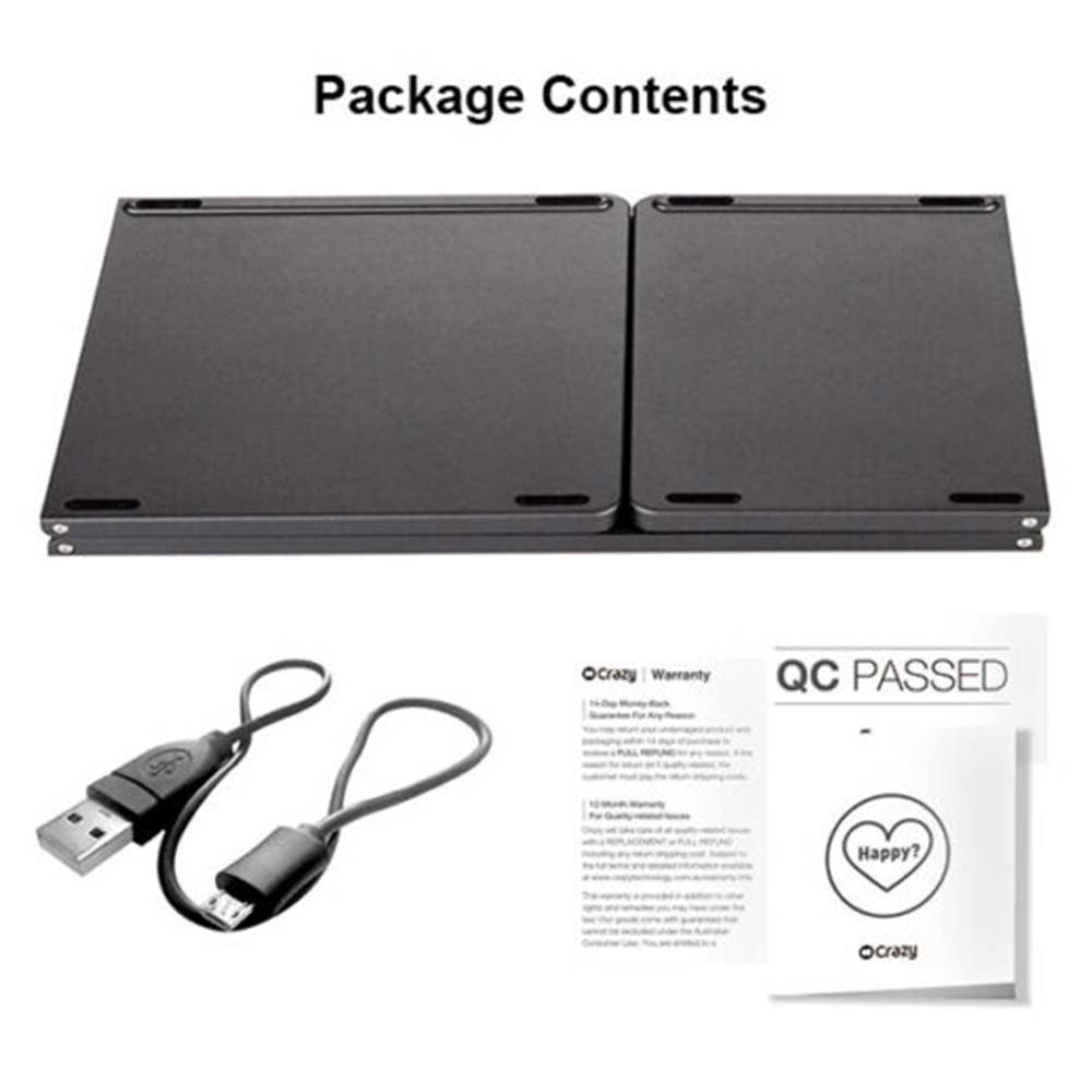 Bluetooth Wireless Keyboard Threefold Touchpad for iPad iPhone Android Windows