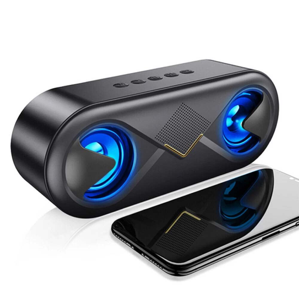 High Bass Ultra Loud Bluetooth Speaker - Portable Wireless Outdoor Speaker, Black