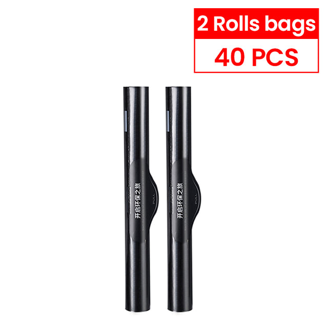 Car Back Seat Trash Bag Dispenser - Compact Metal Organizer with 40 Trash Bags