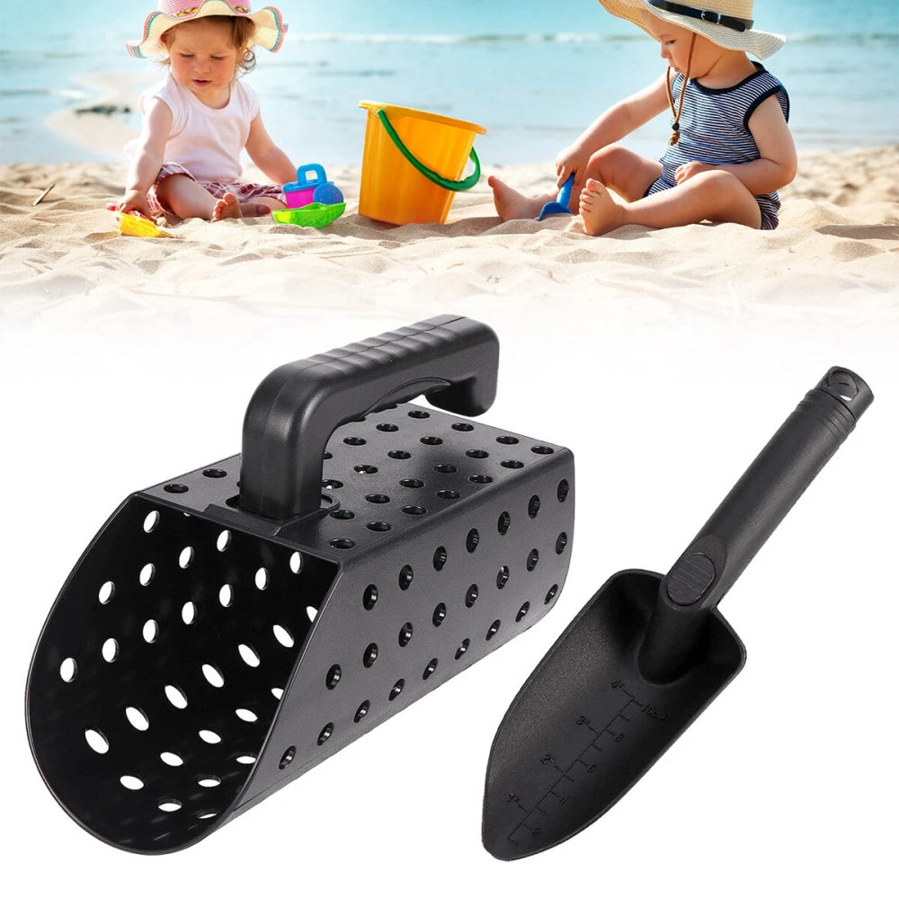 Beach Digging Filter Tool Metal Detector Sand Scoop Shovel Set Convenient Use