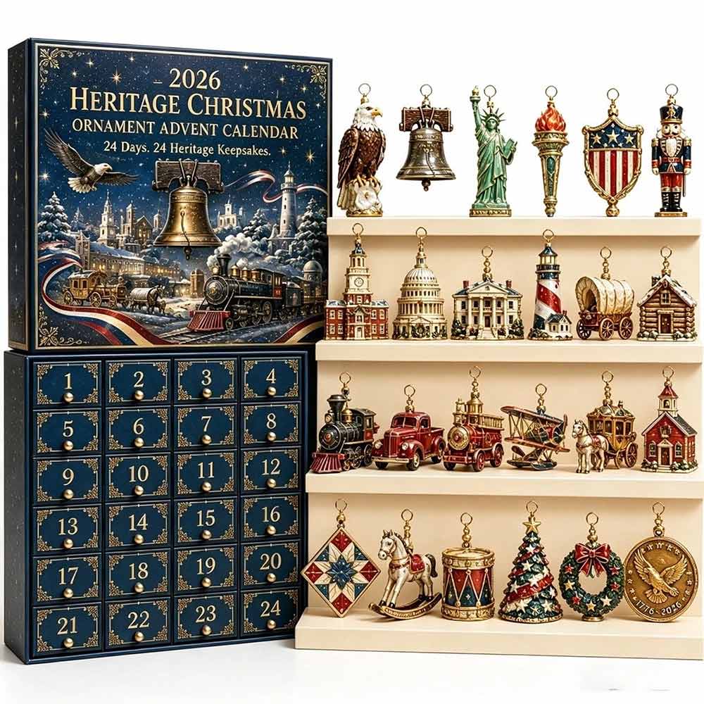 24-Day Nutcracker Advent Calendar –2D Christmas Countdown Resin Ornament Set