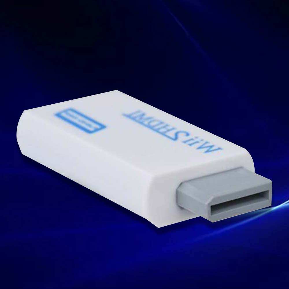 1080p Wii to HDMI Converter Mini 3.5mm Adapter Wii2HDMI Audio HD Video Output