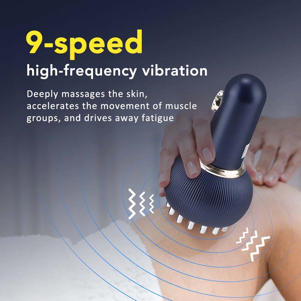 Electric Lymphatic Drainage Machine - Meridian Body Massage Brush with Microcurrent
