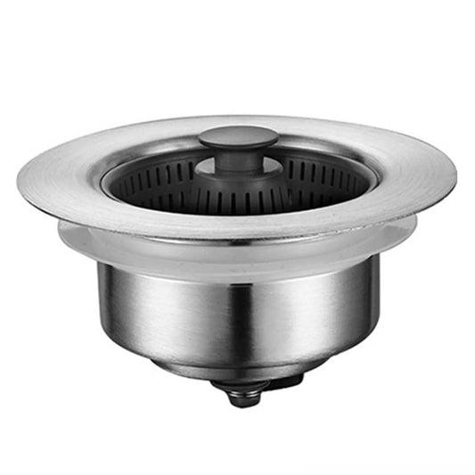2X Stainless Steel Sink Bounce Core Drain Strainer, Anti-clogging Kitchen Sink Odor Filter