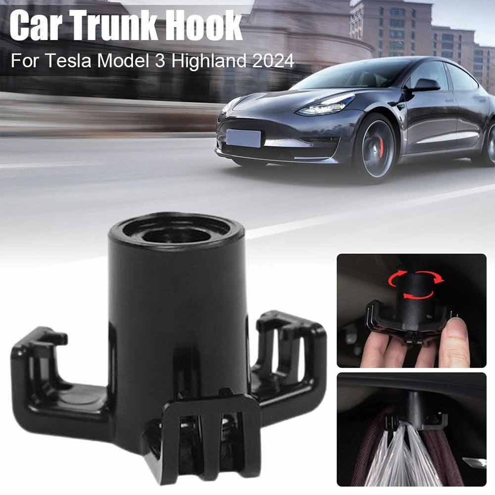 Trunk Hook Car Pendant Grocery Bag Hook For Tesla-Model 3/Y Highland 2024 New P7