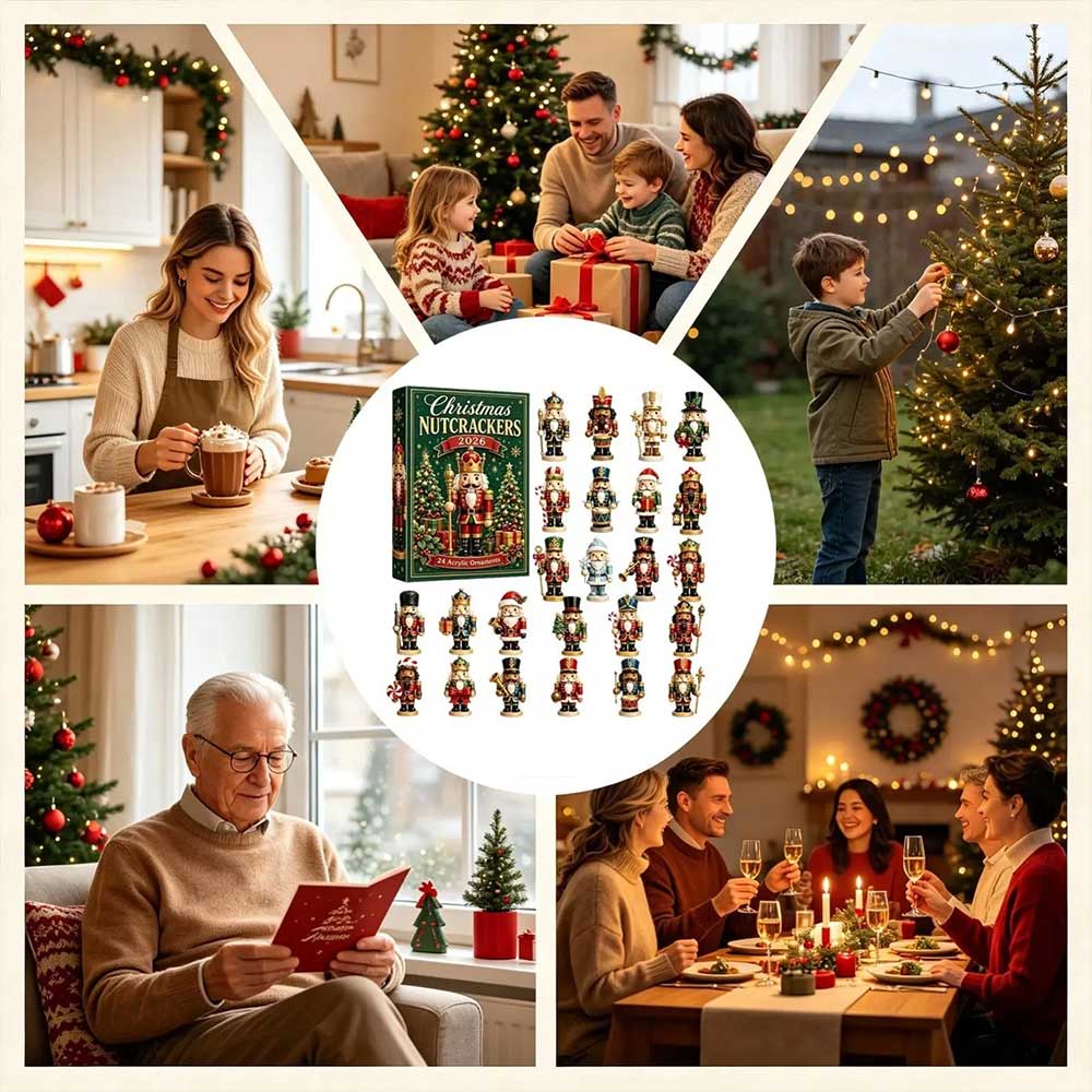 2D Nutcracker Advent Calendar 2026 – 24-Day Christmas Countdown Acrylic Decor