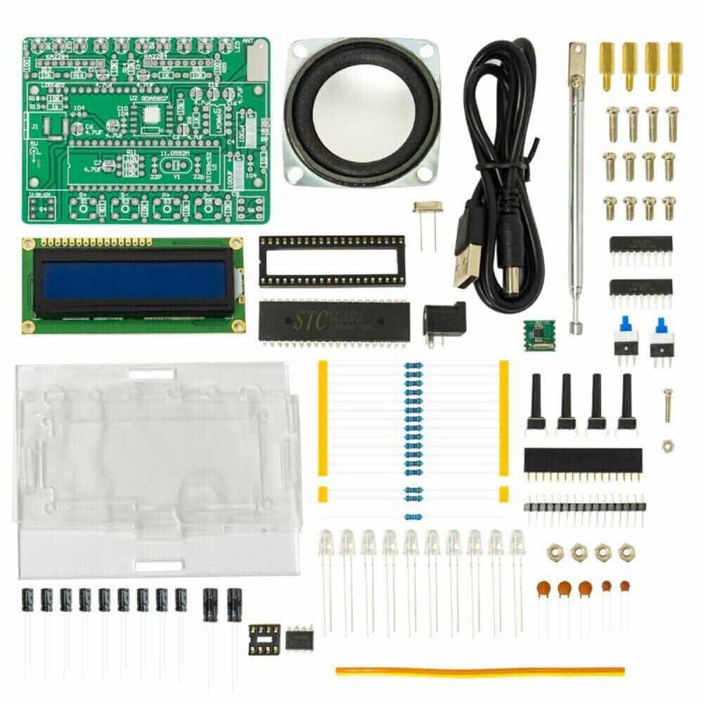 DIY Electronics Kits RDA5807 FM Radio-Receiver 5W Amplifier Audio Indicator