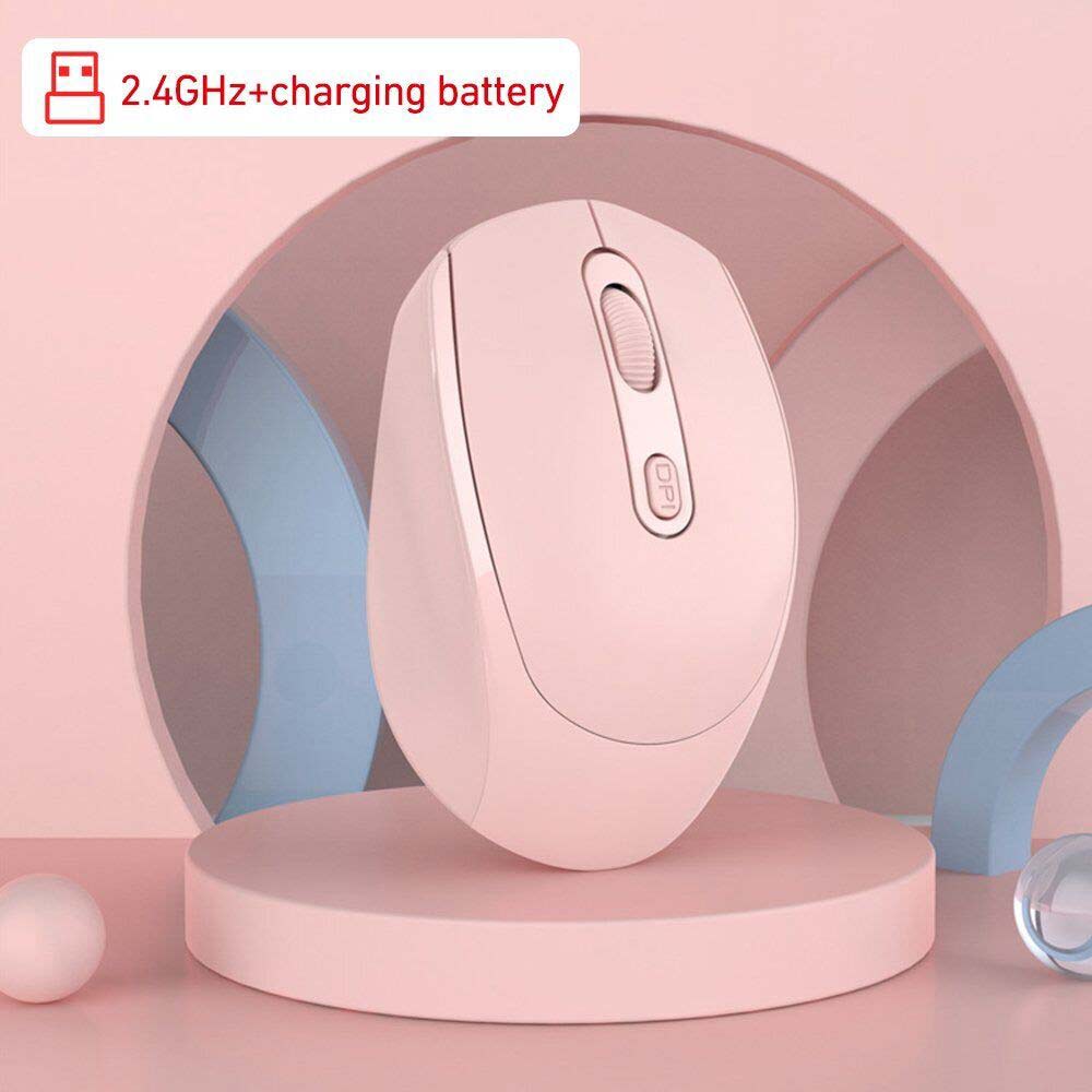 2.4GDual Mode Wireless Bluetooth Mouse Rechargeable Silent Ergonomic forLaptopPC