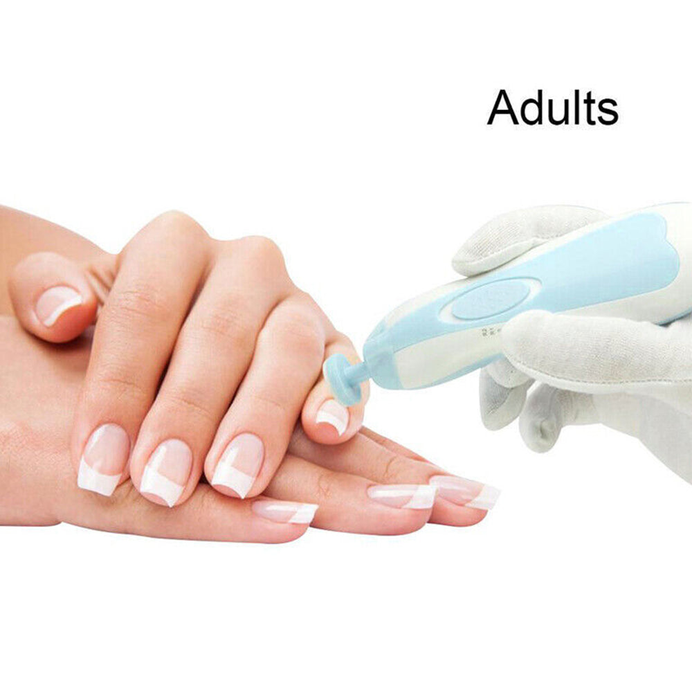 Electric Baby Nail Trimmer Infant Newborn Safe Grinder Clipper Tools Set